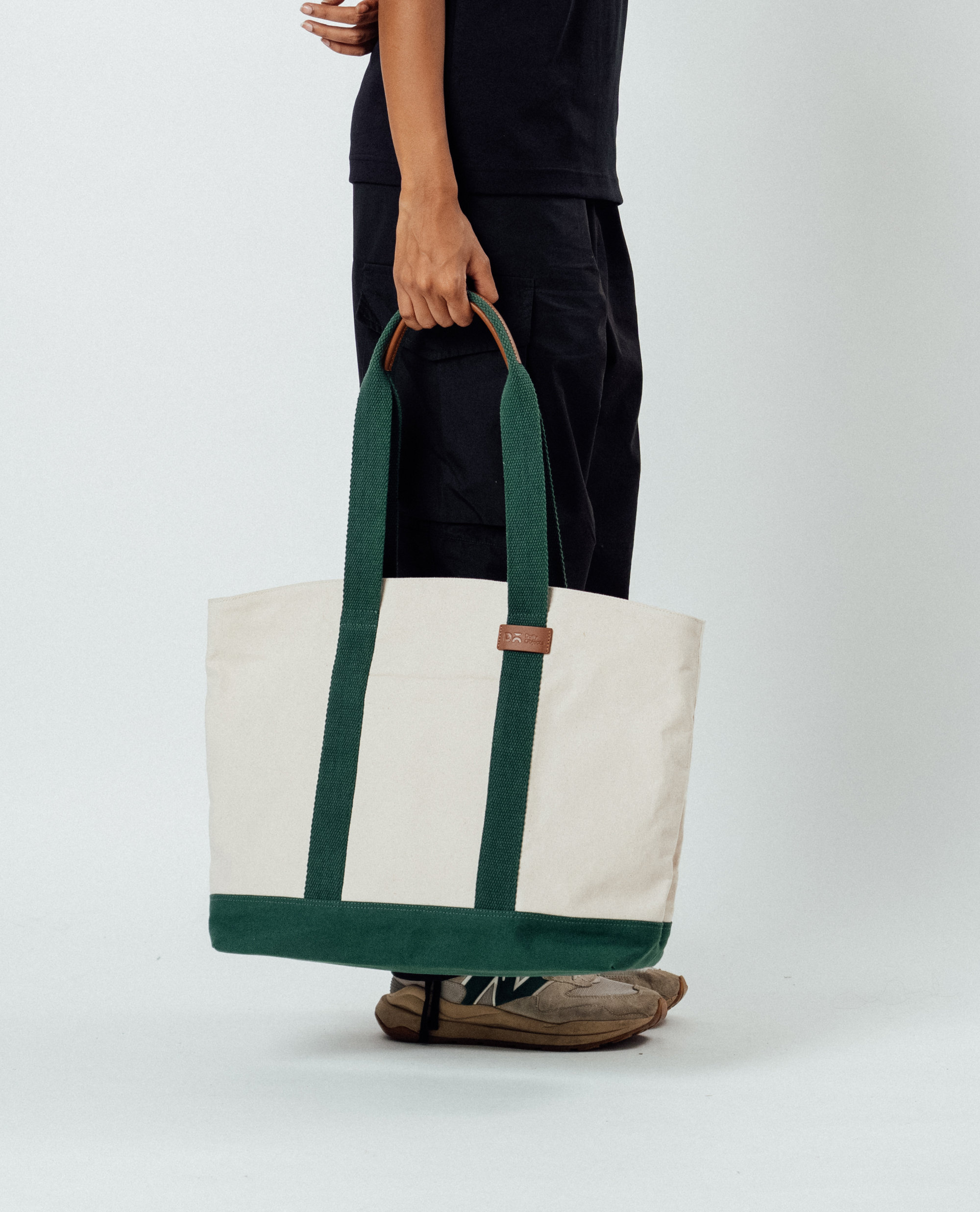 Ivory-Forest Green Field Tote Bag Buy At DailyObjects