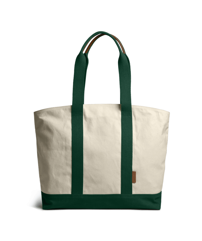 Ivory-Forest Green Field Tote Bag Buy At DailyObjects