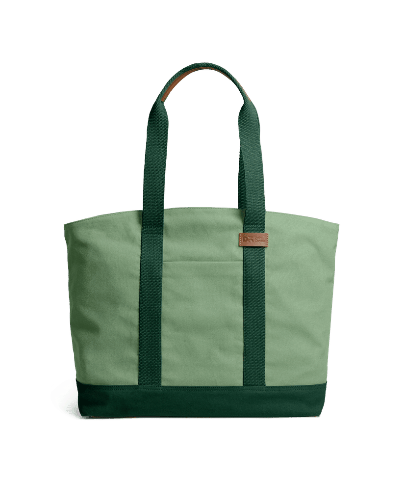 Mint Green-Forest Green Field Tote Bag Buy At DailyObjects