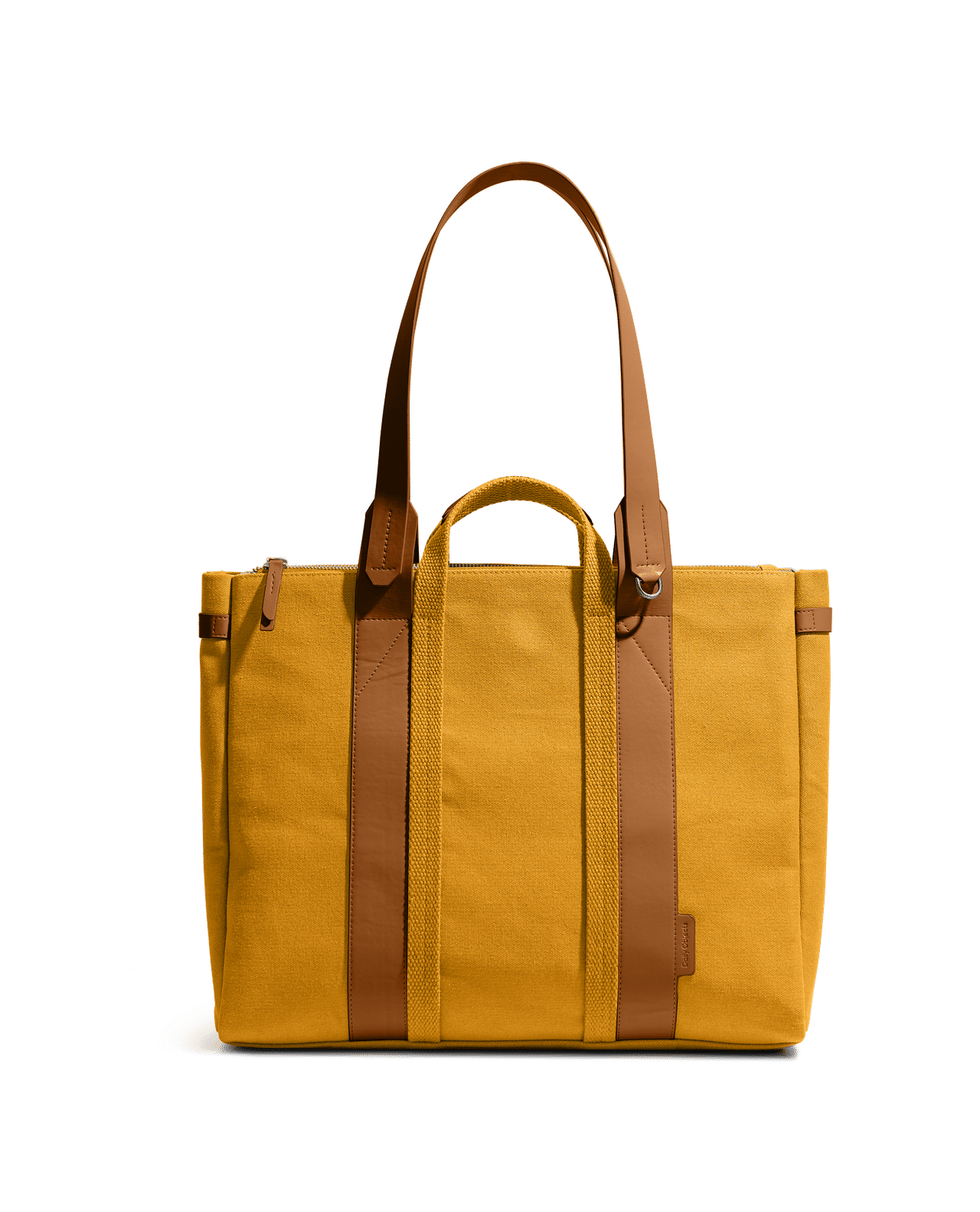 Mustard-Tan System Tote Bag