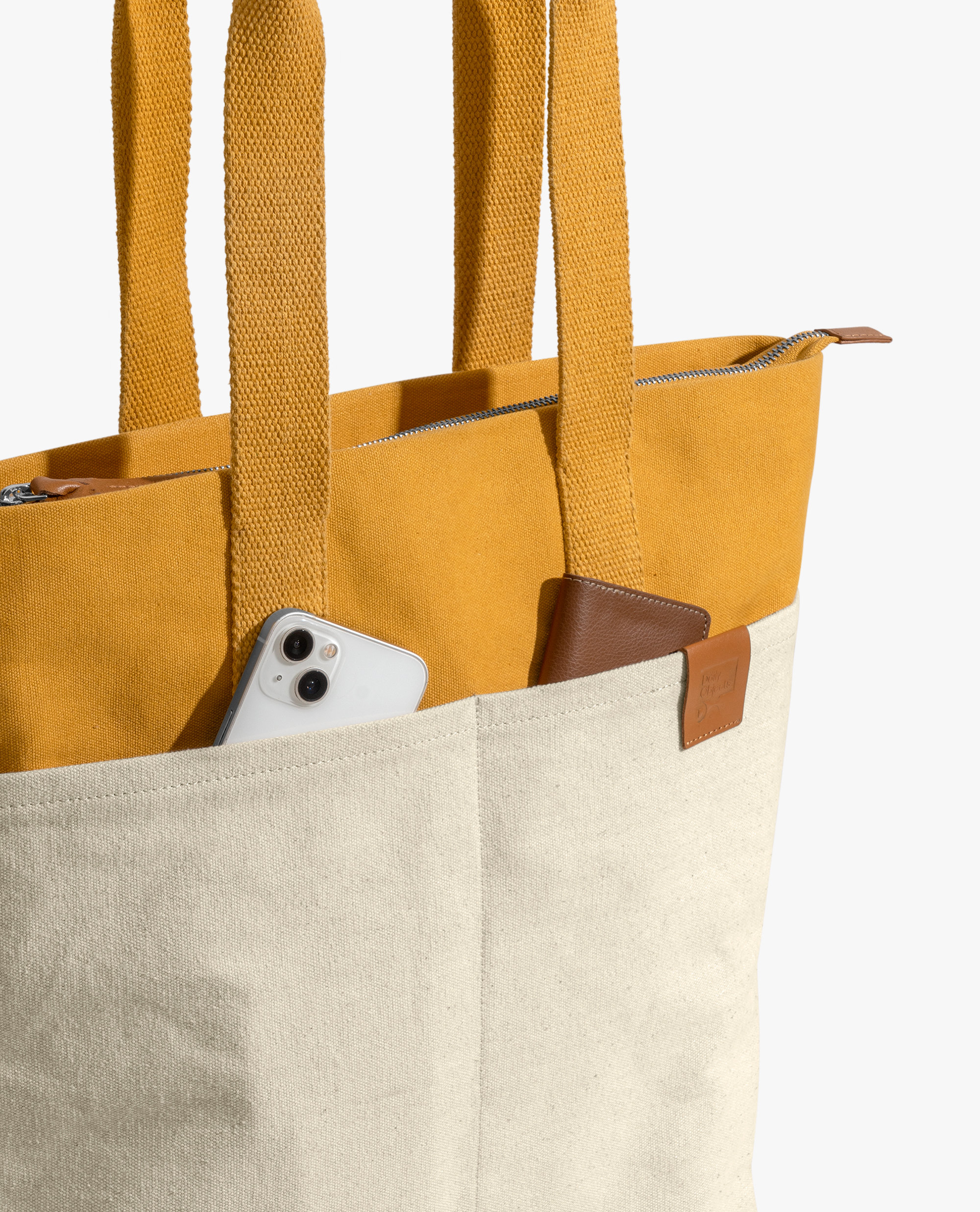 ★TOUT Y EST★ Classic Tote Yellow ULB009 Canvas Yellow Stripe Large Tote