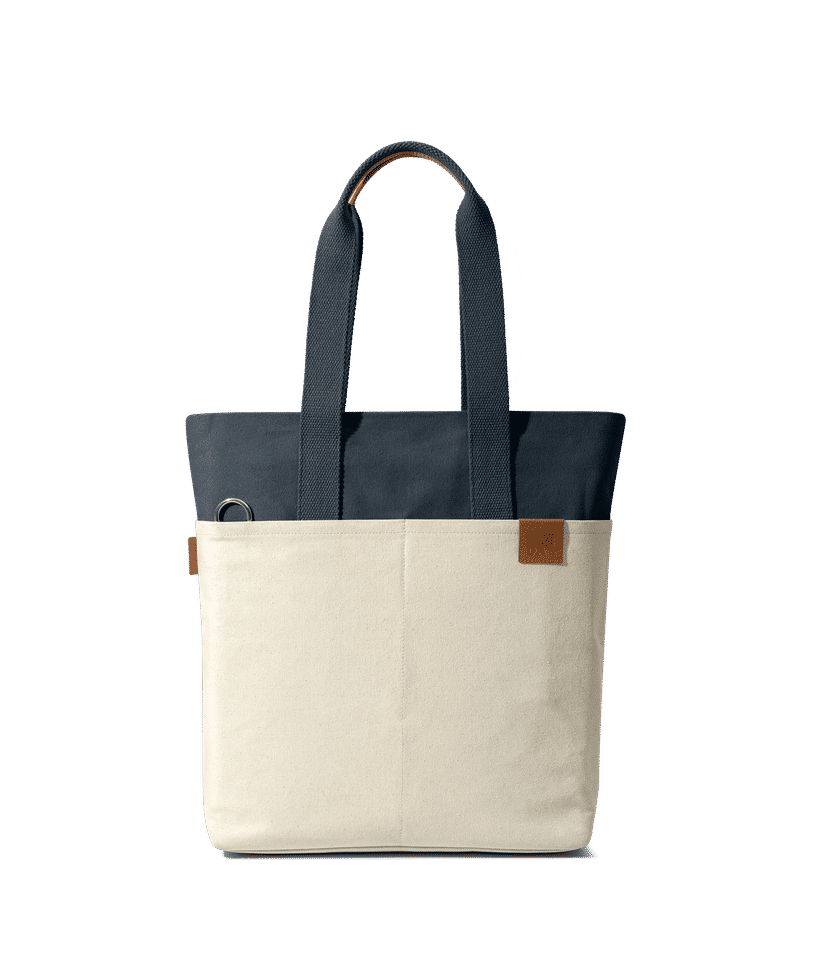 Natural White Navy All Time Tote Buy At DailyObjects