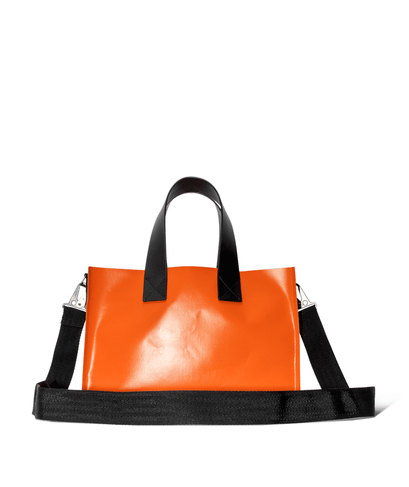 Orange Sidewalk Tote Bag Small by DailyObjects