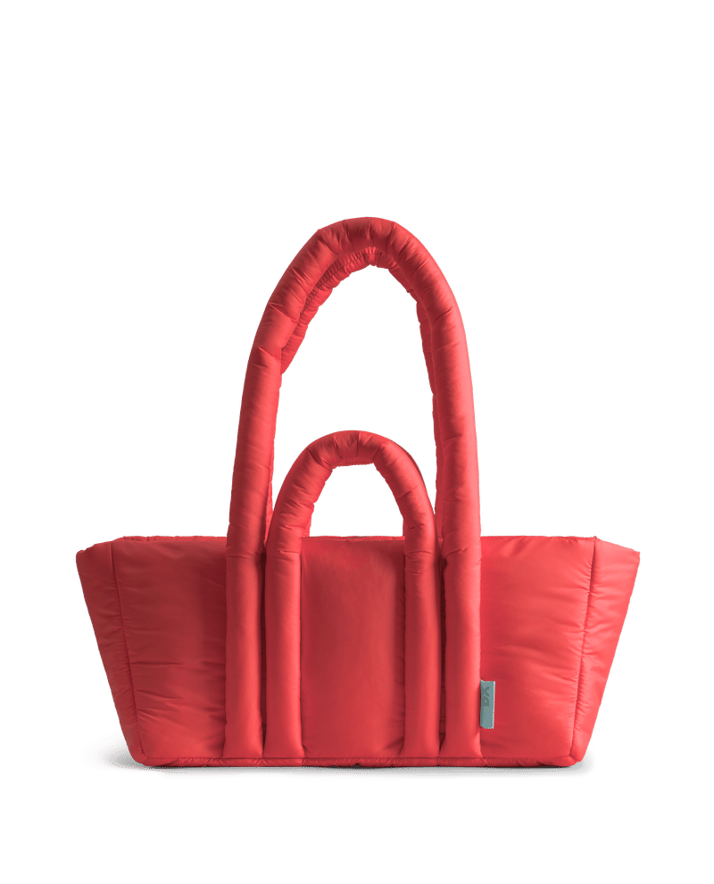 Red Puft Baguette Bag