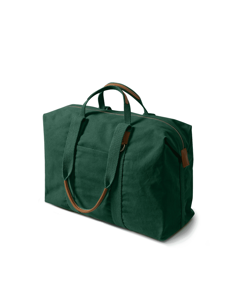 Forest green duffle bag on sale