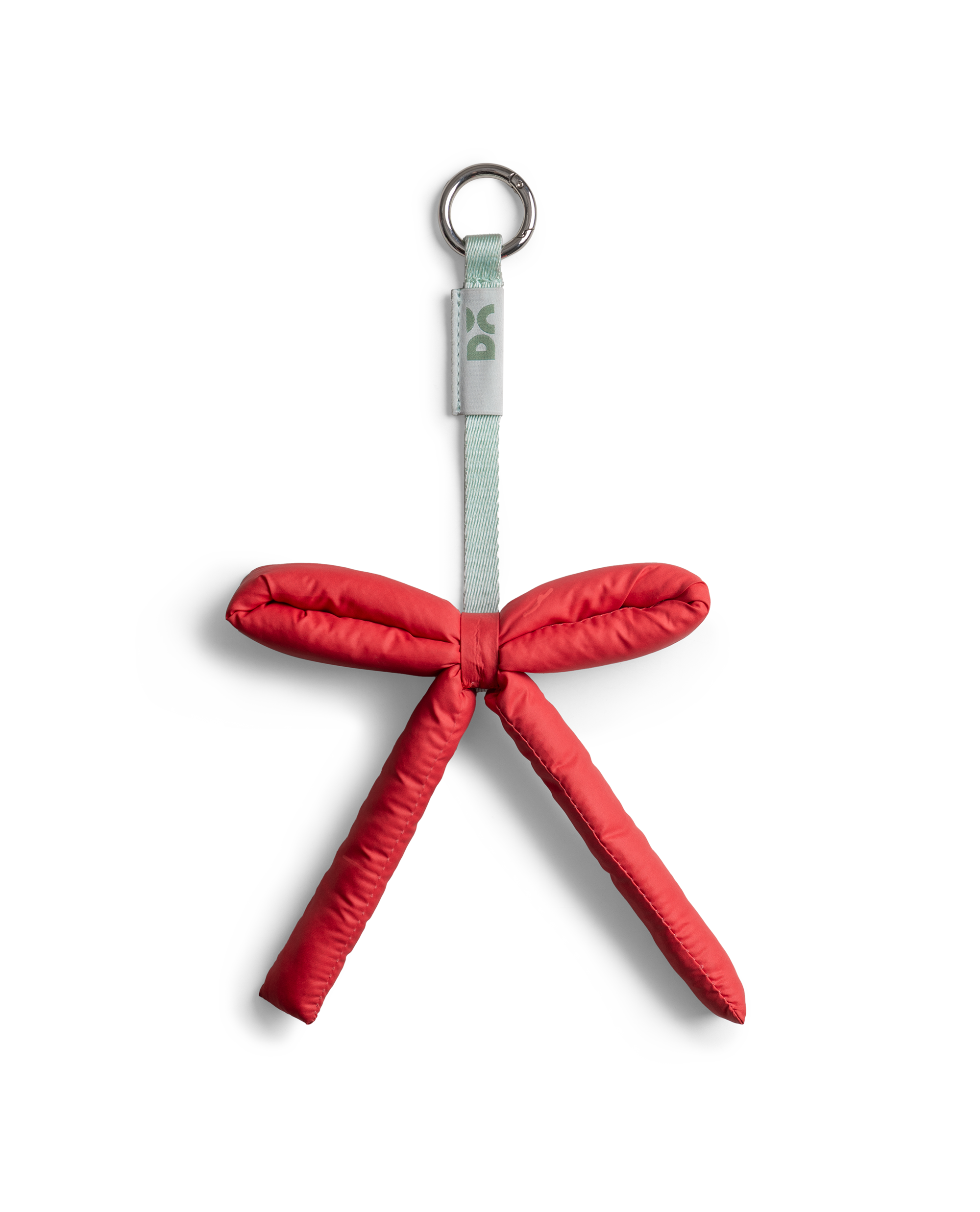 Candy Cane Puft Bow Charm
