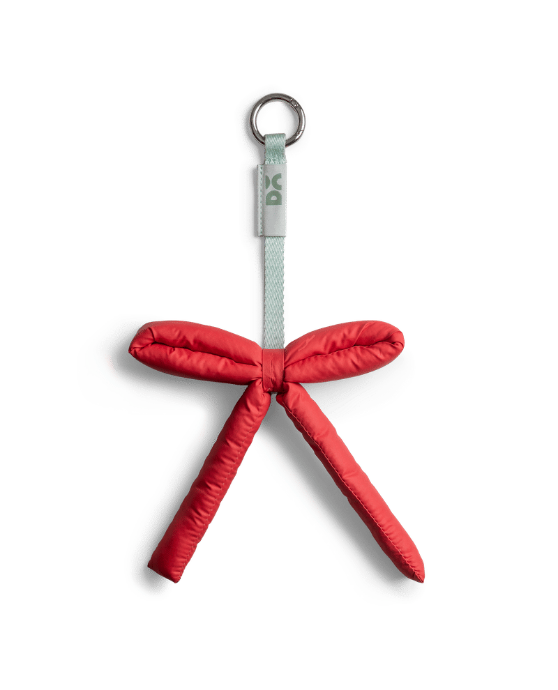 Candy Cane Puft Bow Charm