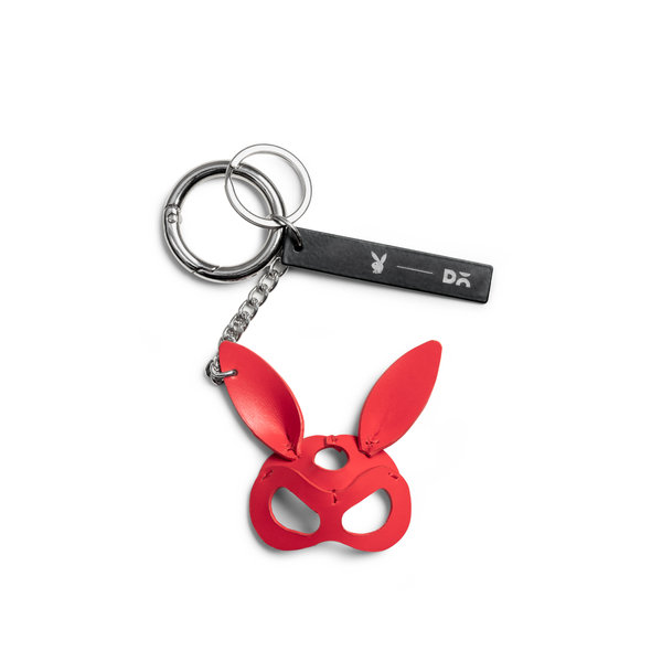 

Hot Red Bunny Mask Keyring