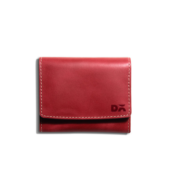 

Scarlet Red Fliptop Leather Cash & Card Wallet
