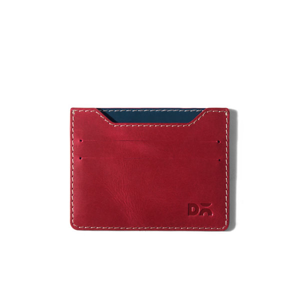 

Scarlet Red SkinnyFit Leather Card Wallet