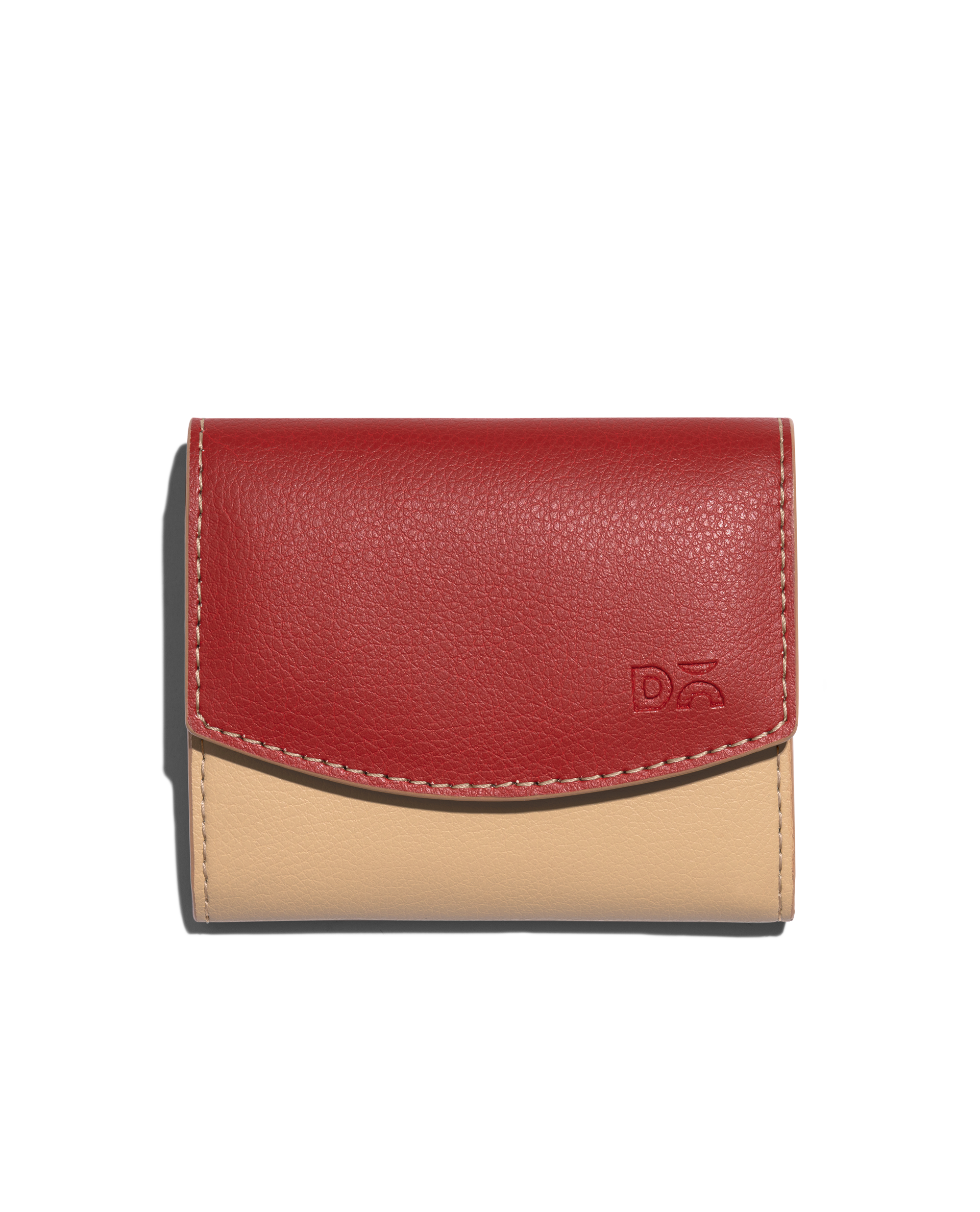 Terracotta Red Fliptop Cash And Card Wallet vw