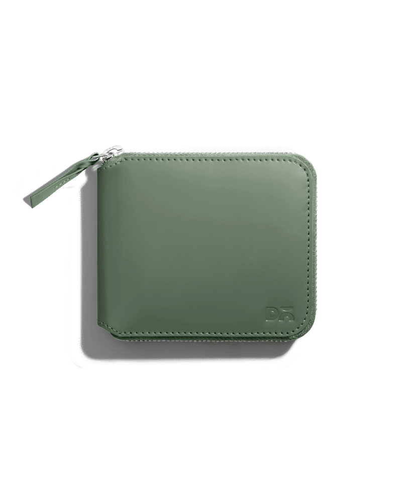 Sap Green Vegan Leather Zip Wallet Buy At DailyObjects