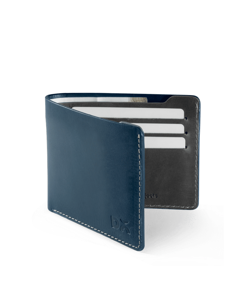 HUMAN MADE LEATHER ZIP WALLET NAVY（Human made Leather zip