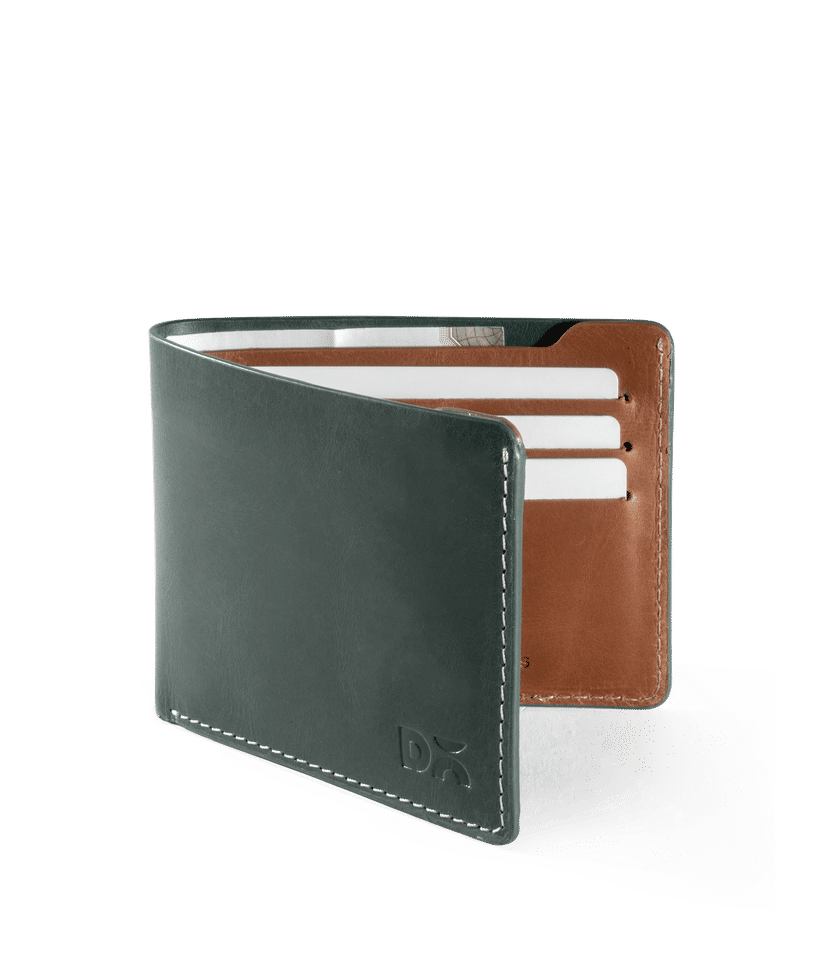 Forest Green UrbanGentleman Leather Men's Wallet - Main Image