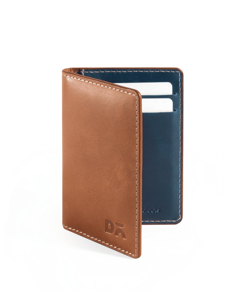 Cider Brown Log Bi-Fold Leather Wallet