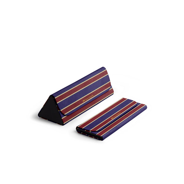 

DailyObjects Navy & Red Stripes - Foldaway Slim Eyewear/Sunglass Case