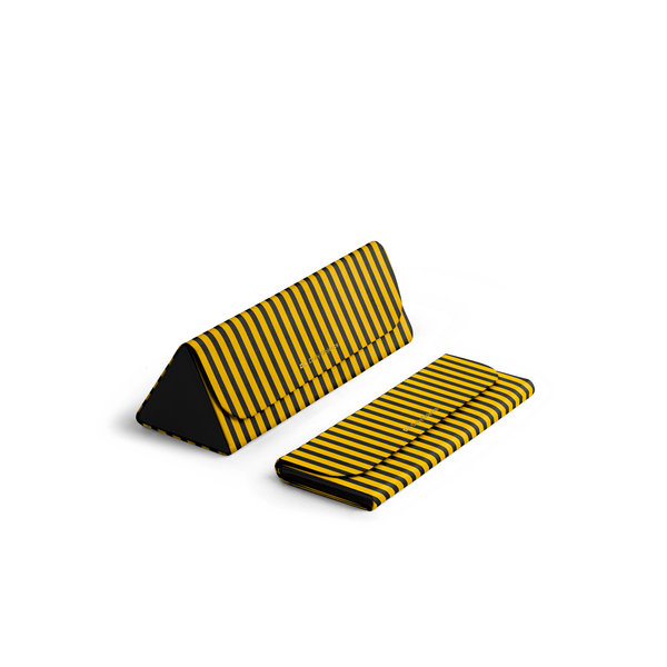 

DailyObjects Ochre Pinstripes - Foldaway Slim Eyewear/Sunglass Case