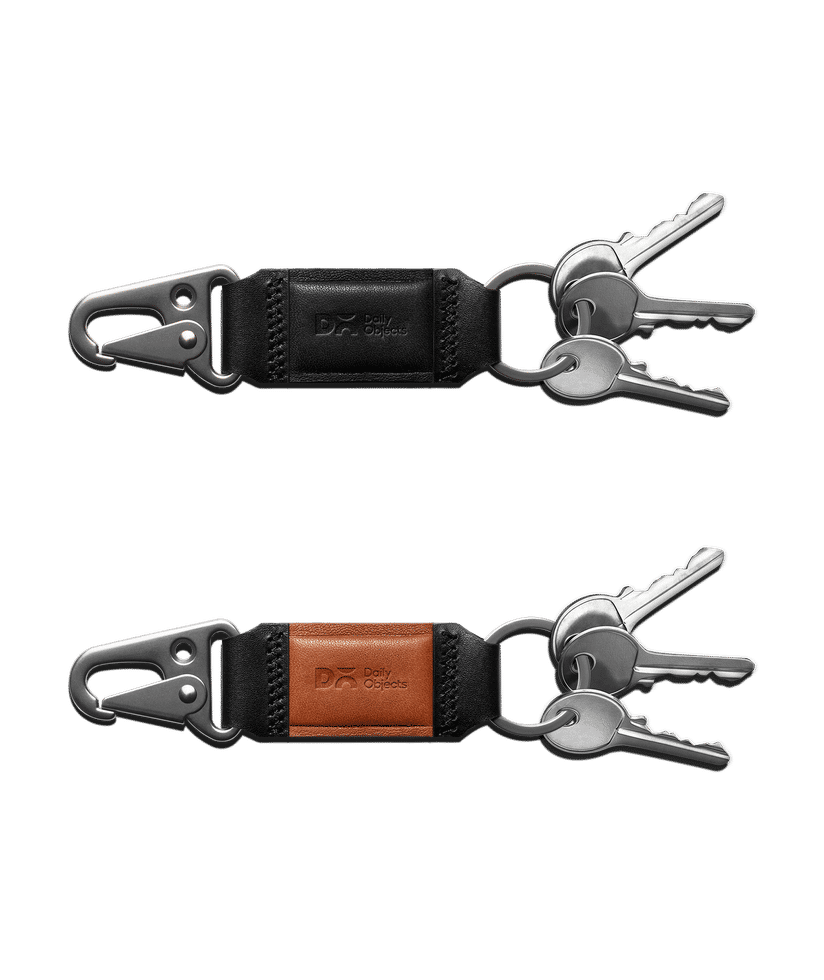 Kitchen Klutter Vintage Camper Leather Keychain Key Ring Backpack or Purse Fob Swivel Clasp Key Holder Retro Trailer