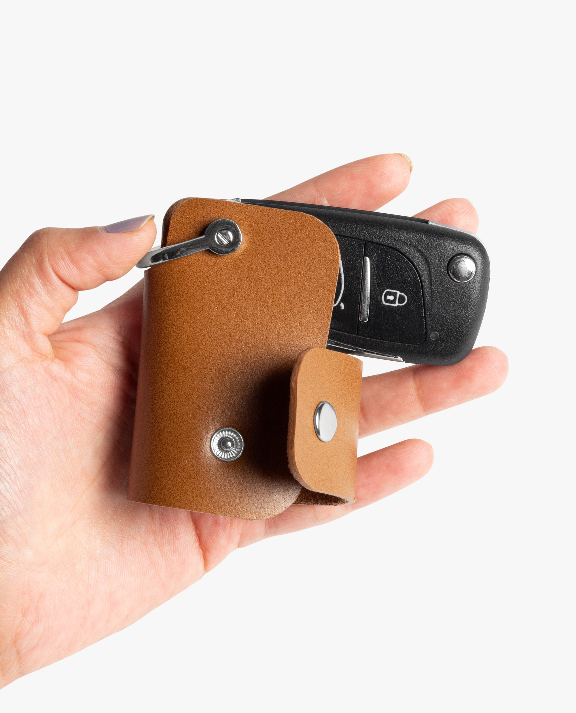 Leather smart key deals case