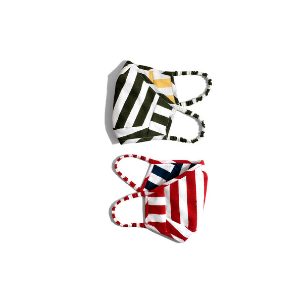 

Cabana Stripes Loop Mask - Set of 2 for Kids