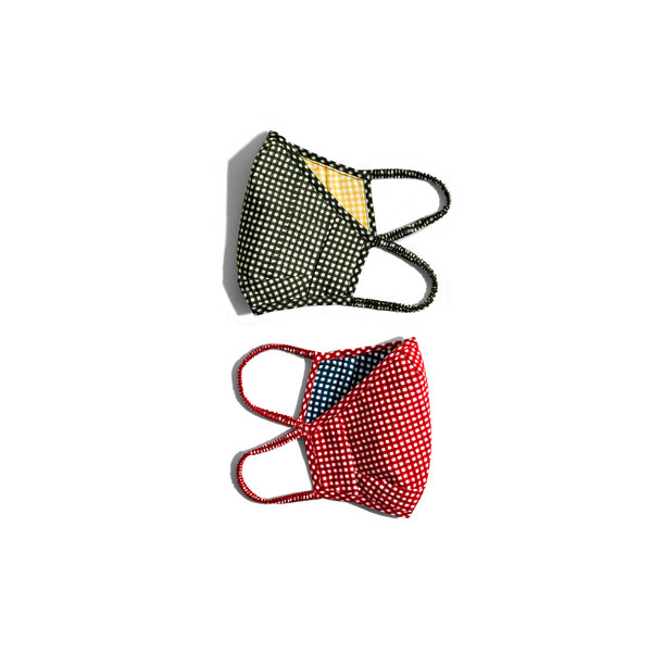 

Gingham Loop Mask - Set of 2 for Kids