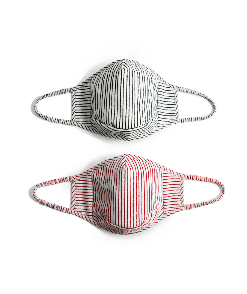Pin Stripes Loop Mask Set of 2 for Kids Buy At DailyObjects