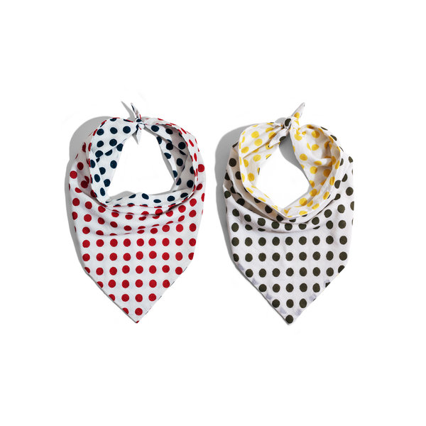 

Solid Polka Bandana Mask - Set of 2