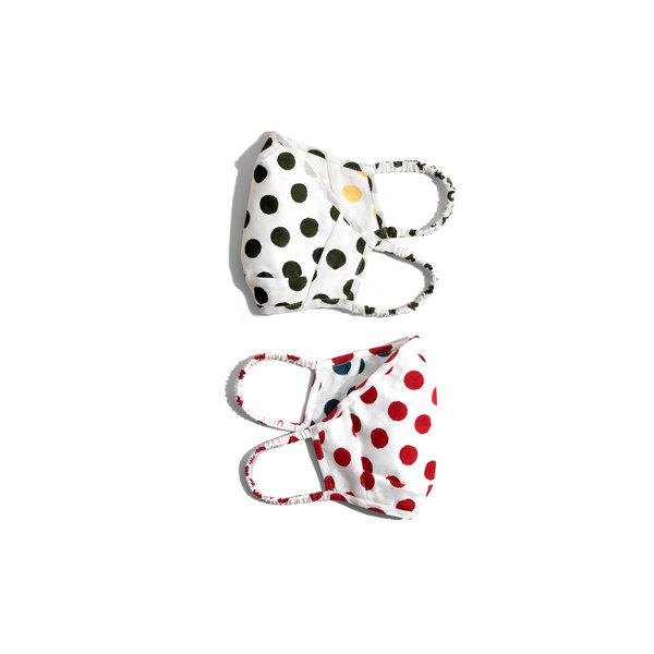 

Solid Polka Loop Mask - Set of 2 for Kids