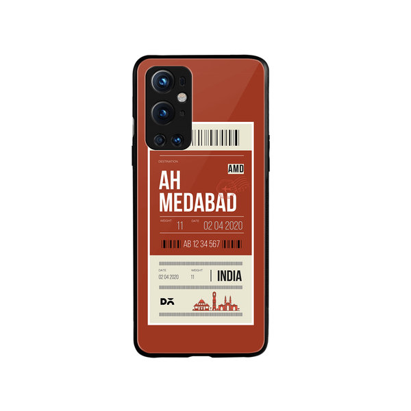 

DailyObjects Ahmedabad City Tag Glass Case Cover For OnePlus 9 Pro