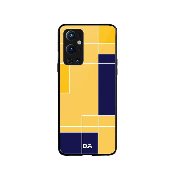 

DailyObjects Banana Milkshake Blocks Glass Case Cover For OnePlus 9 Pro
