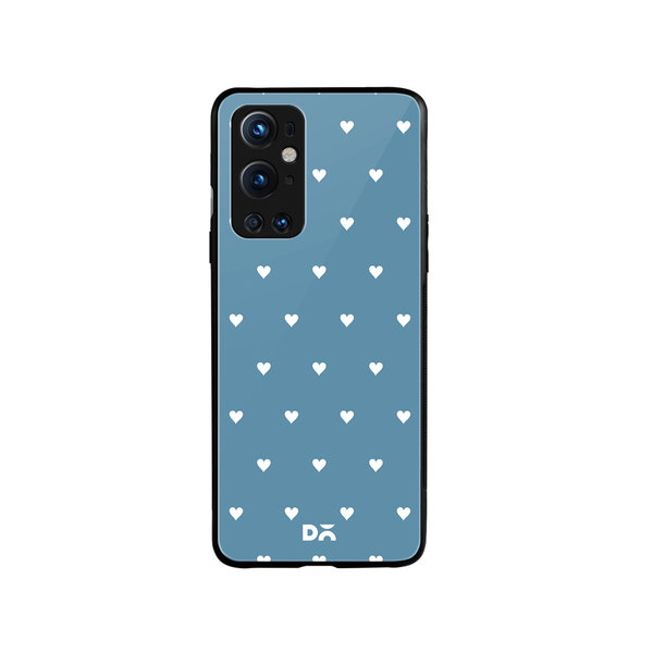 

DailyObjects Blueberry Hearts Glass Case Cover For OnePlus 9 Pro