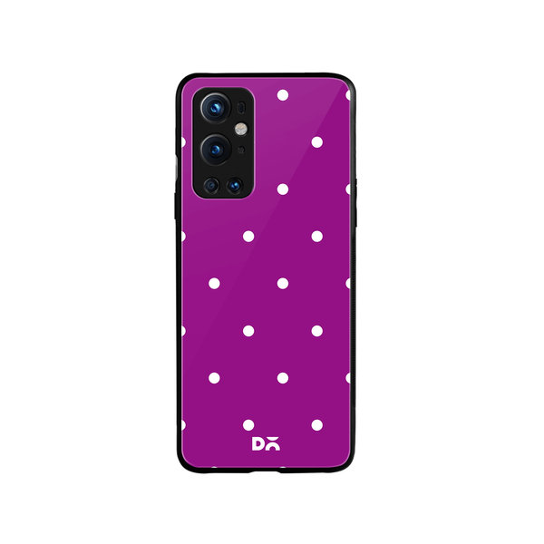 

DailyObjects Bubbles Violet Glass Case Cover For OnePlus 9 Pro