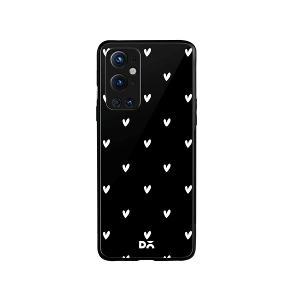 

DailyObjects Bundle Heart Achromatic Glass Case Cover For OnePlus 9 Pro