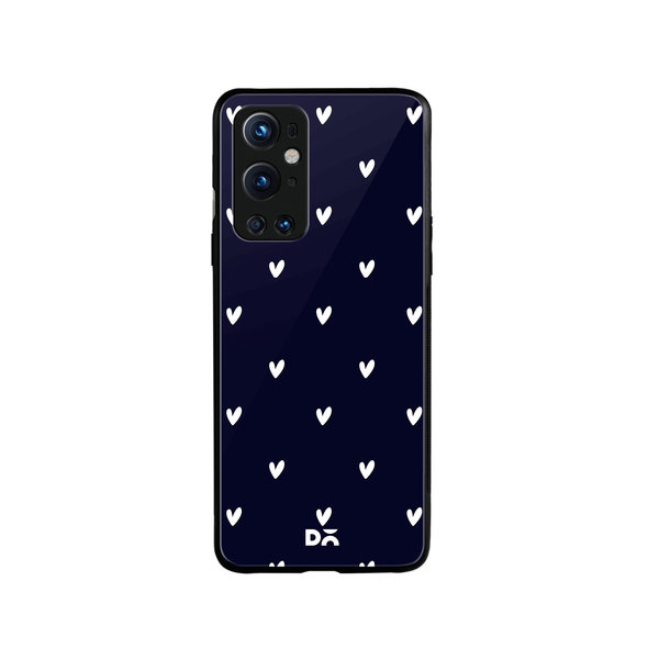 

DailyObjects Bundle Heart Navy Glass Case Cover For OnePlus 9 Pro