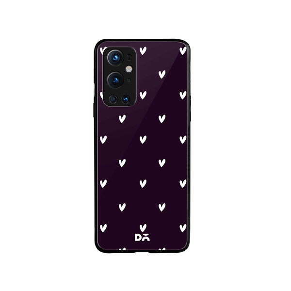 

DailyObjects Bundle Heart Plum Glass Case Cover For OnePlus 9 Pro