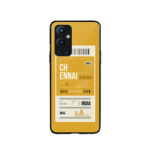 

DailyObjects Chennai City Tag Glass Case Cover For OnePlus 9 Pro