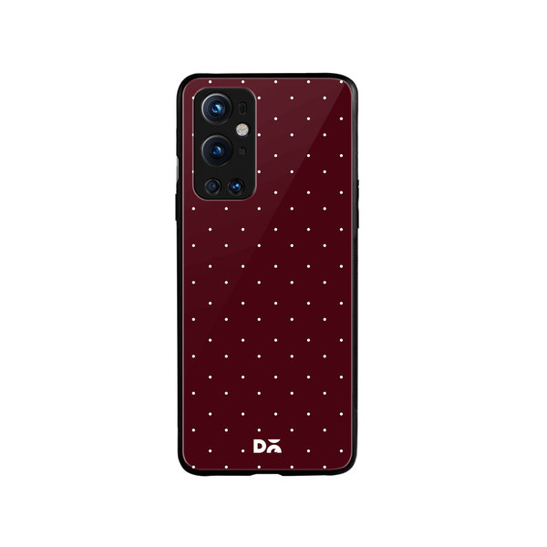 

DailyObjects Constellation Dots Burgundy Glass Case Cover For OnePlus 9 Pro