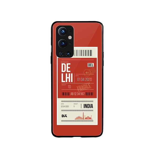 

DailyObjects Delhi City Tag Glass Case Cover For OnePlus 9 Pro
