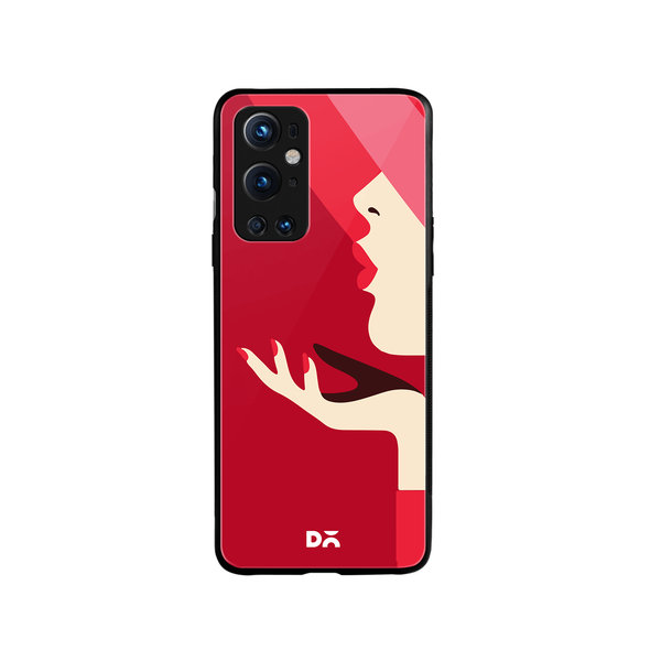 

DailyObjects Flying Kiss Glass Case Cover For OnePlus 9 Pro