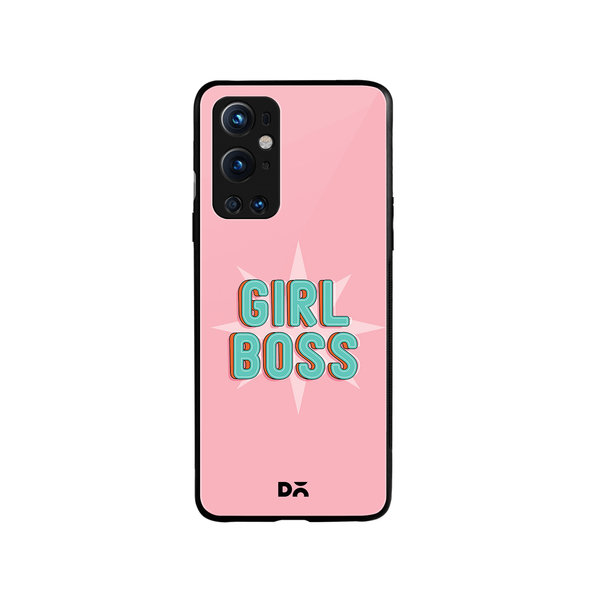 

DailyObjects Girl Boss Star Glass Case Cover For OnePlus 9 Pro