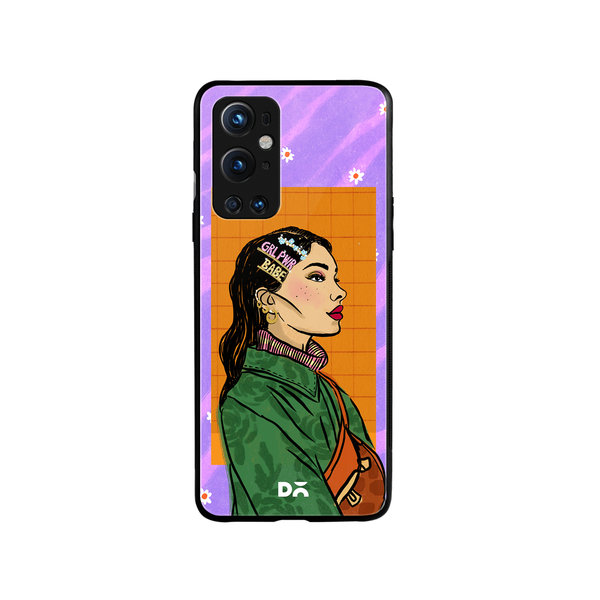 

DailyObjects Girl Power Babe Glass Case Cover For OnePlus 9 Pro