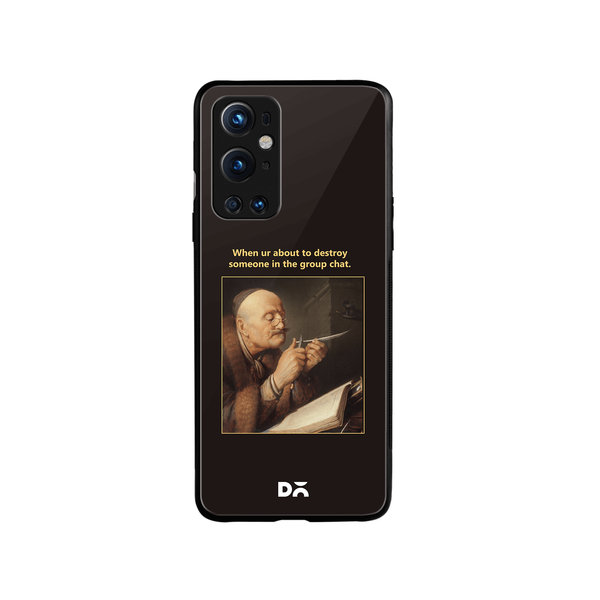 

DailyObjects Group Chat Glass Case Cover For OnePlus 9 Pro