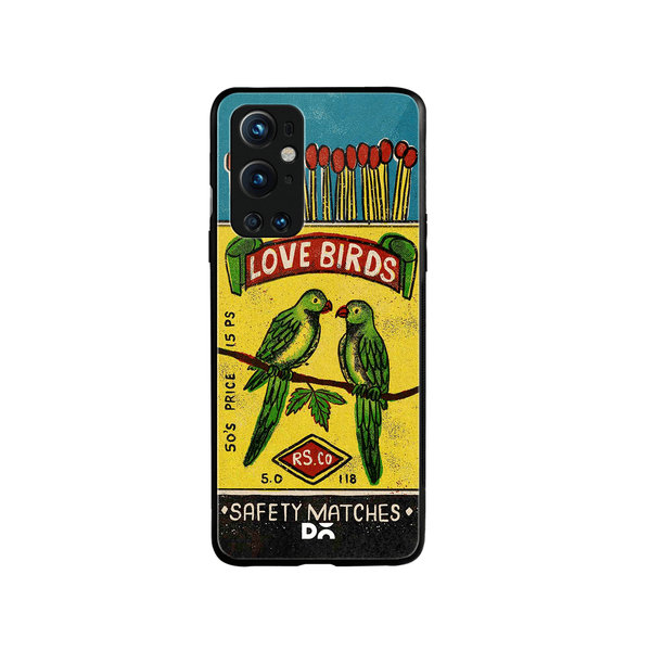 

DailyObjects Love Birds Matchbox Glass Case Cover For OnePlus 9 Pro