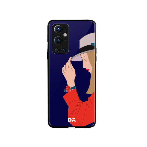 

DailyObjects Mademoiselle Glass Case Cover For OnePlus 9 Pro