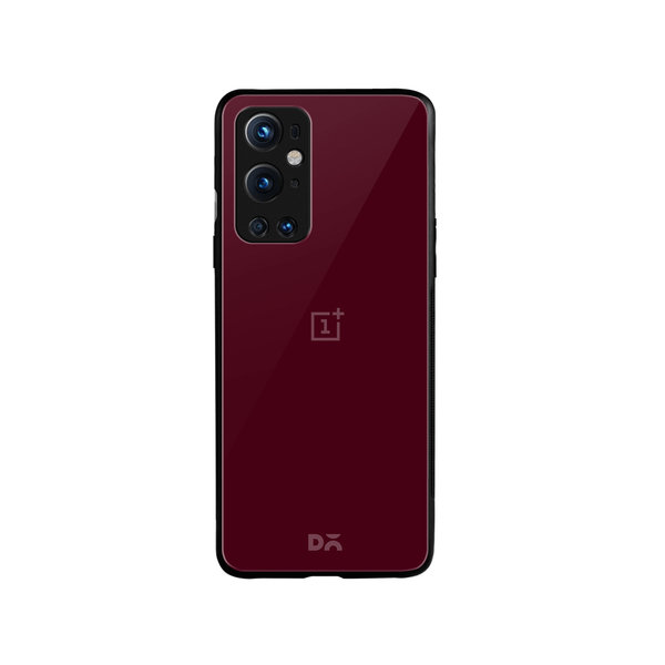 

DailyObjects Maroon Glass Case Cover For OnePlus 9 Pro