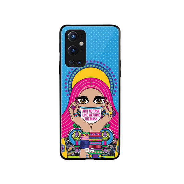 

DailyObjects Mask-Up Millennial Glass Case Cover For OnePlus 9 Pro