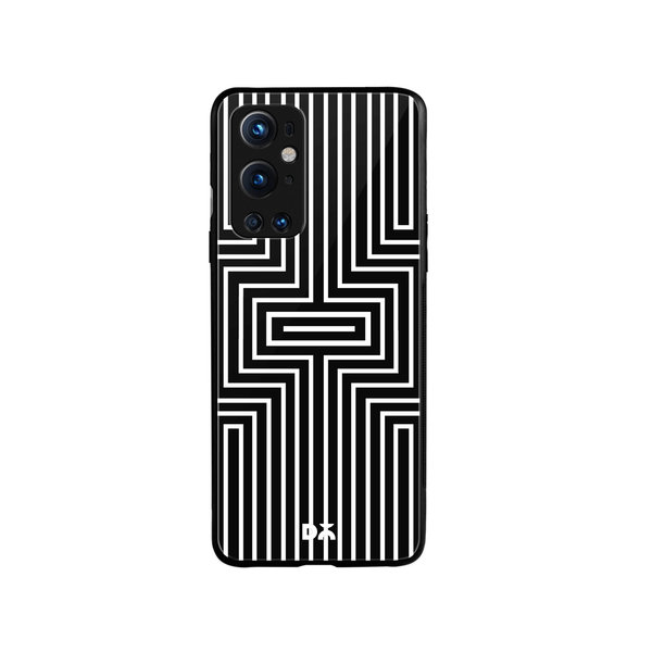 

DailyObjects Maze White Glass Case Cover For OnePlus 9 Pro