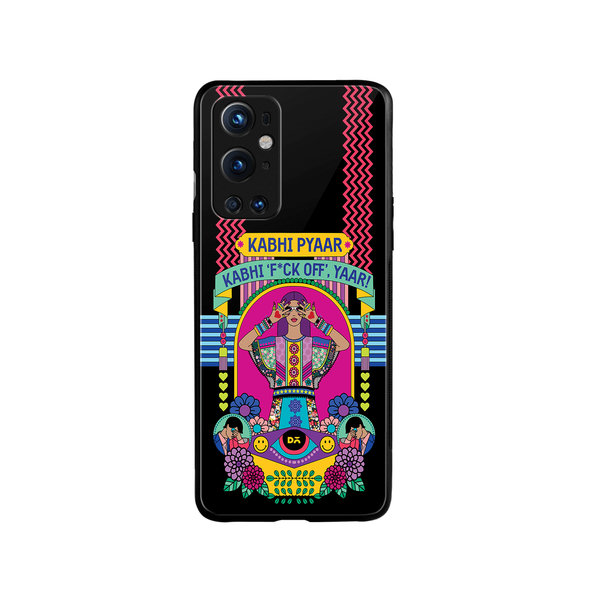 

DailyObjects Nasty Pyaar Glass Case Cover For OnePlus 9 Pro