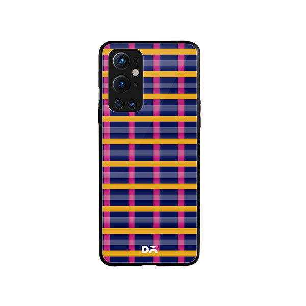 

DailyObjects Navy Multi-Rows Glass Case Cover For OnePlus 9 Pro