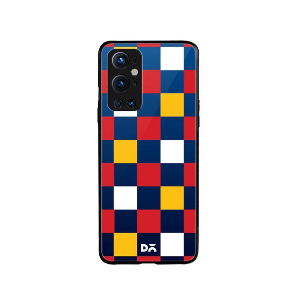 

DailyObjects Quartet Checks 3 Glass Case Cover For OnePlus 9 Pro